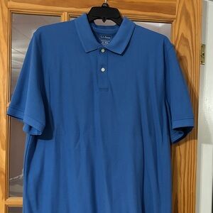L.L. Bean Men's Classic Blue Polo